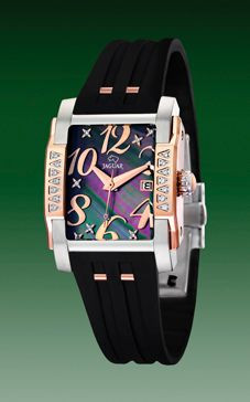 Correa de reloj Jaguar J648-2 Caucho Negro 18mm
