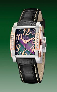 Correa de reloj Jaguar J648-4 Cuero Negro