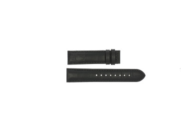 Jaguar correa de reloj J661/2 / J663/2 Cuero Negro 21mm + costura negro