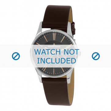 Jacques Lemans correa de reloj 1-1929E Cuero Negro