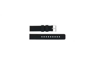 Correa de reloj Universal JD417.01 Silicona Negro 20mm