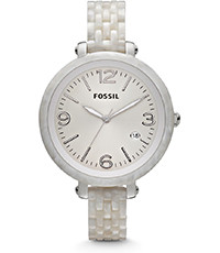 Correa de reloj Fossil JR1407 Plástico Blanco 12mm