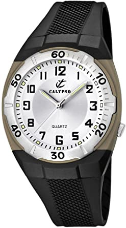 Correa de reloj Calypso K5214-1 Caucho Negro 20mm