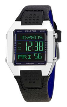 Correa de reloj K5334-7 (BC04708) Cuero Negro