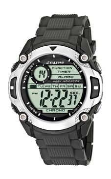 Correa de reloj Calypso K5577-1 Caucho Gris antracita 22mm