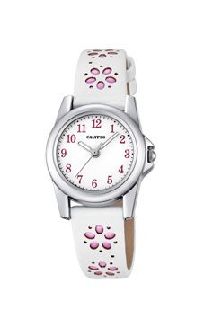 Correa de reloj Calypso K5712-2 Cuero Blanco