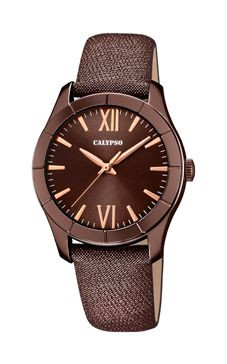 Correa de reloj Calypso K5718-6 Cuero Marrón 17mm