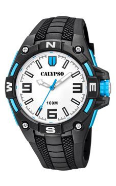 Correa de reloj Calypso K5761-1 / K5761-4 / K5761-6 Silicona Negro 22mm