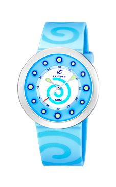 Correa de reloj Calypso K6051-4 Caucho Azul claro