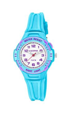 Correa de reloj Calypso K6070-2 Caucho Azul claro