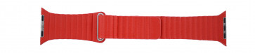 Apple (modelo de sustitución) correa de reloj LS-AB-110 Piel Rojo 42mm 