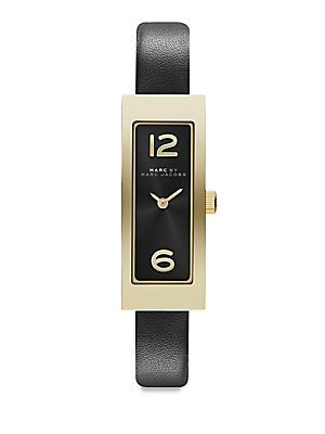 Correa de reloj Marc by Marc Jacobs MBM1295 Cuero Negro 10mm
