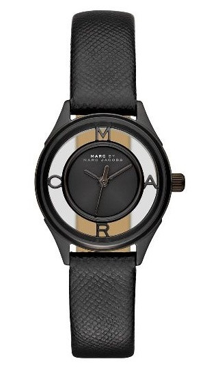 Correa de reloj Marc by Marc Jacobs MBM1384 Cuero Negro 12mm