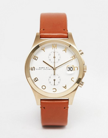 Correa de reloj Marc by Marc Jacobs MBM1396 Cuero Marrón 18mm