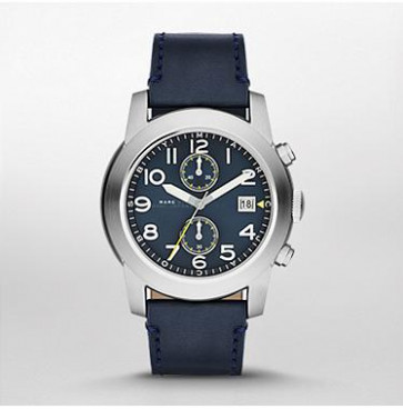 Correa de reloj Marc by Marc Jacobs MBM5084 Cuero Azul 24mm