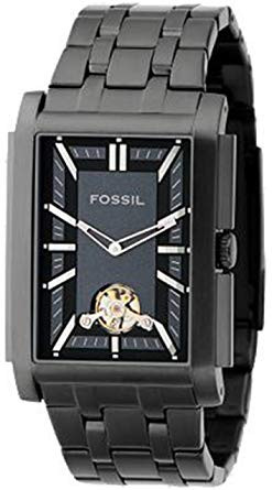 Correa de reloj Fossil ME1043 Acero inoxidable Negro 26mm