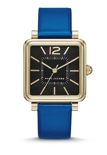 Correa de reloj Marc by Marc Jacobs MJ1438 Cuero Azul 16mm