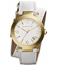 Correa de reloj Michael Kors MK2345 Cuero Blanco 21mm