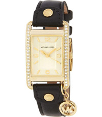 Correa de reloj Michael Kors MK2379 Cuero Negro 18mm
