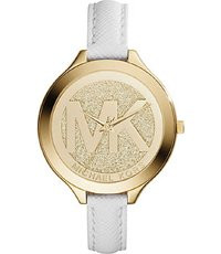 Correa de reloj Michael Kors MK2389 Cuero Blanco 12mm