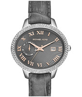 Correa de reloj Michael Kors MK2427 Cuero Gris 18mm