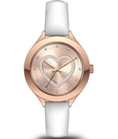 Correa de reloj Michael Kors MK2645 Cuero Blanco 14mm