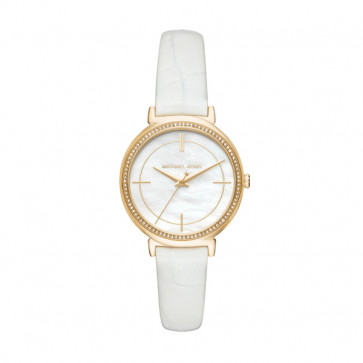 Correa de reloj Michael Kors MK2662 Cuero Blanco 14mm