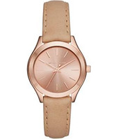 Correa de reloj Michael Kors MK3428 Cuero Marrón 16mm
