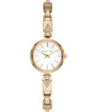Correa de reloj Michael Kors MK4439 Acero inoxidable Chapado en oro 7mm