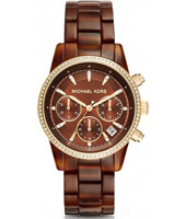 Correa de reloj Michael Kors MK6279 Plástico Marrón 18mm