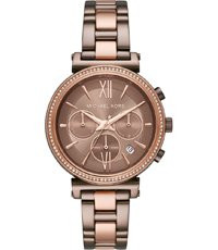 Correa de reloj Michael Kors MK6696 Acero inoxidable Marrón 16mm