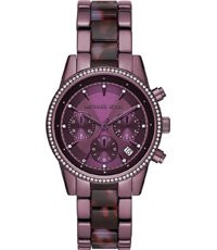 Correa de reloj Michael Kors MK6720 Acero inoxidable Púrpura 18mm