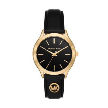 Correa de reloj Michael Kors MK7482 Cuero Negro 18mm