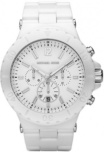 Correa de reloj Michael Kors MK8177 Ceramica Blanco 9mm