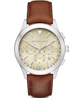 Correa de reloj Michael Kors MK8449 Cuero Marrón 22mm