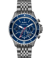 Correa de reloj Michael Kors MK8727 Acero inoxidable Gris antracita 22mm