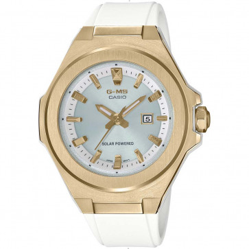 Correa de reloj Casio MSG-S500G-7A Plástico Blanco