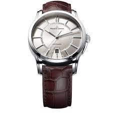 Correa de reloj Maurice Lacroix PT6148-SS001-130 / ML550-005 Cuero de cocodrilo Marrón 20mm