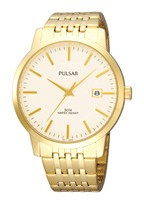 Correa de reloj Seiko PXH866X1 / VX42-X330 Acero Chapado en oro 20mm