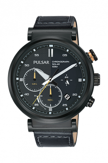 Correa de reloj Pulsar PZ5071X1 Cuero Negro 22mm