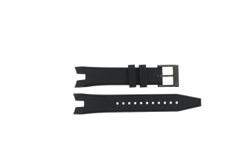 Correa de reloj Seiko SNAF25P1 / 7T62-0LA0 Caucho Negro 21mm