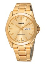 Lorus correa de reloj RJ608AX9 / VJ33 X001 / RB468X Metal Chapado en oro 20mm
