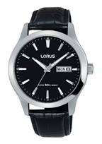 Correa de reloj Lorus VX43-X097 / RXN27DX9 / RHG087X Cuero Negro 20mm