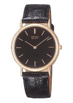 Correa de reloj Seiko SFP048J1 / 7N00-8A00 / ZPA81K Cuero Negro 18mm