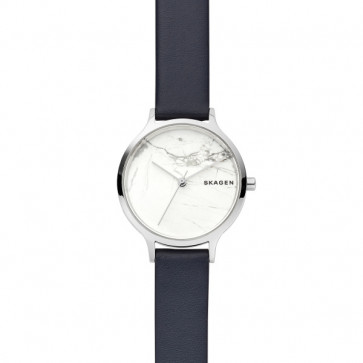 Correa de reloj Skagen SKW2719 Cuero Azul 14mm