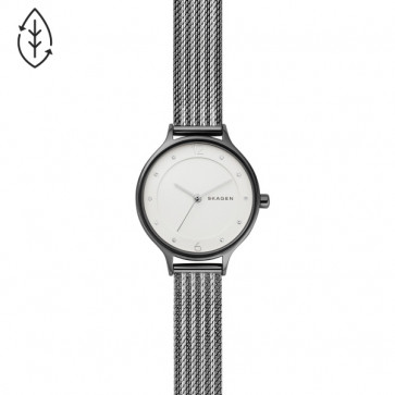 Correa de reloj Skagen SKW2750 Milanesa Gris antracita 12mm
