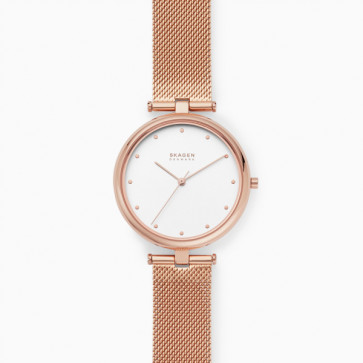 Correa de reloj Skagen SKW2827 Milanesa Rosado 16mm