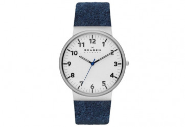Correa de reloj Skagen SKW6098 Cuero/Textil Azul 23mm