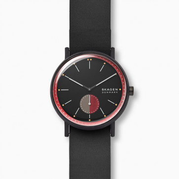 Correa de reloj Skagen SKW6540 Silicona Negro 22mm