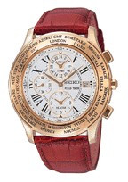 Correa de reloj Seiko SPL006J1 / 5T82-0AB0 Cuero Marrón 22mm